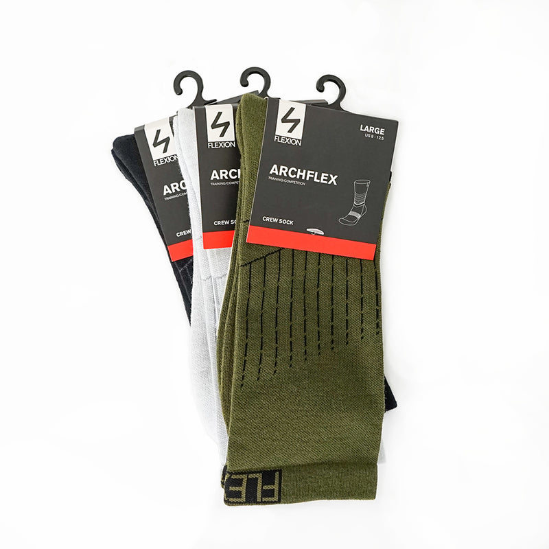 Flexion ArchFlex Crew Socks - 3 Pack