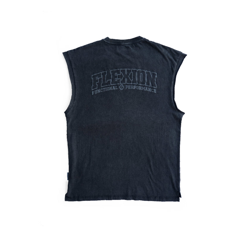 Flexion Downtown Training Tank - Washed Black