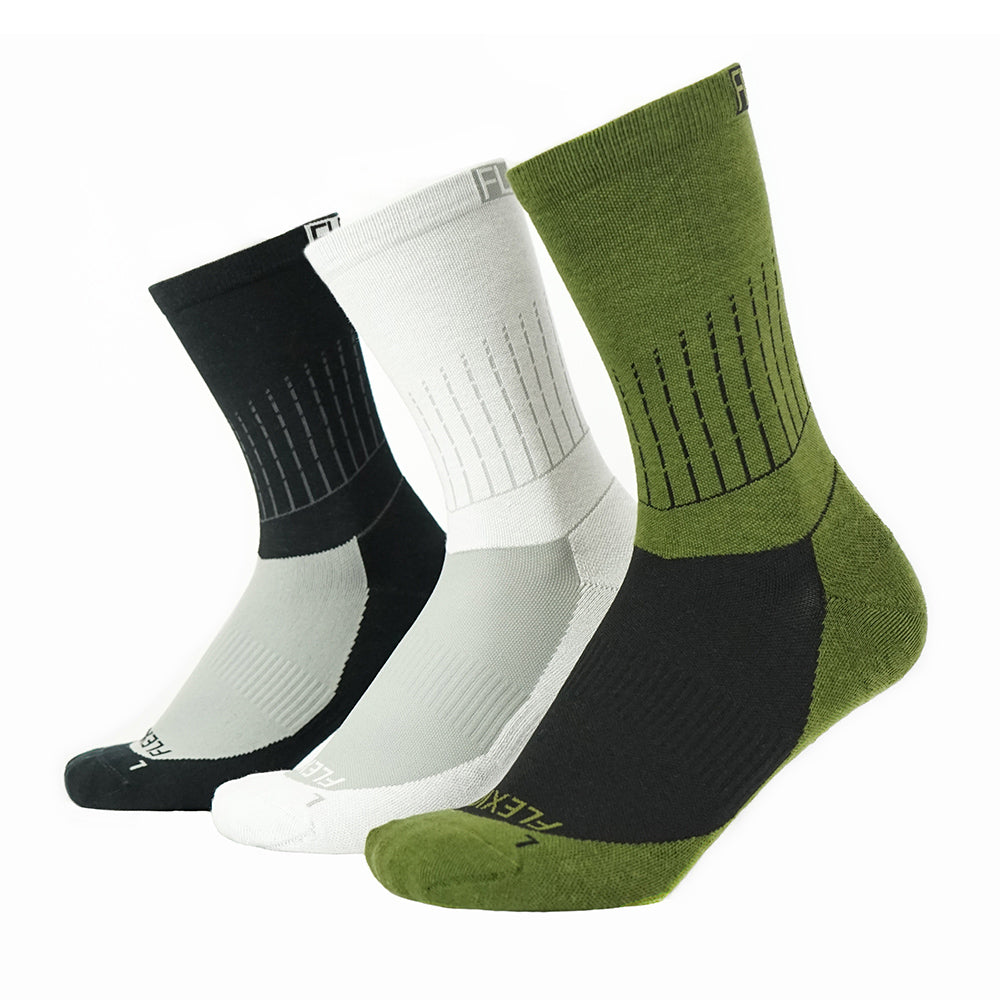 Flexion ArchFlex Crew Socks - 3 Pack